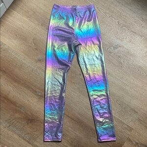 Old Navy Shimmering Multicolor Kids Leggings Size 10/12